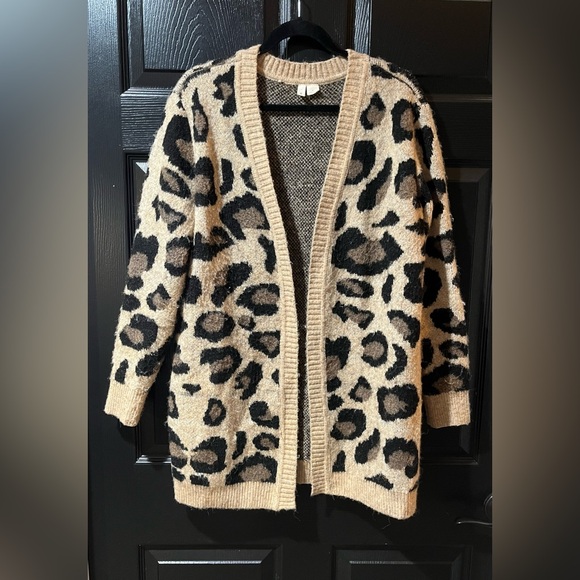 Anthropologie Moth Leopard Print Cardigan Sweater - Picture 4 of 10